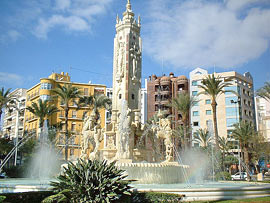 Platz Luceros in Alicante an der Costa Blanca