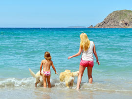 Badeurlaub mit Hunden in Spanien